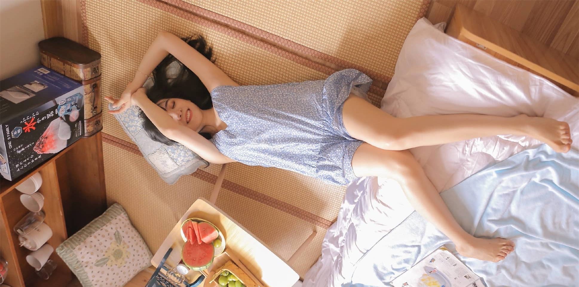 余霜私服组图：好甜！