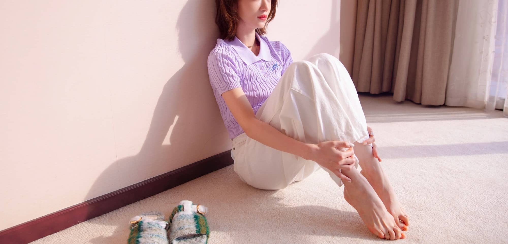 吴谨言私服光脚丫造型精选