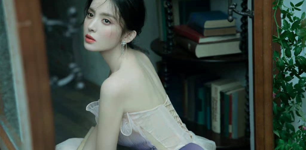 古力娜扎唯美纱裙，是心动的感觉