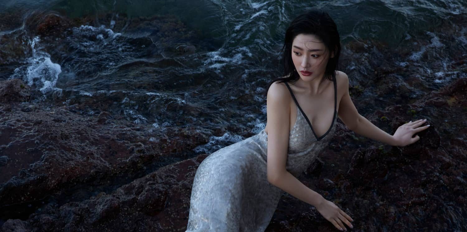 张天爱，轻纱曼妙大片
