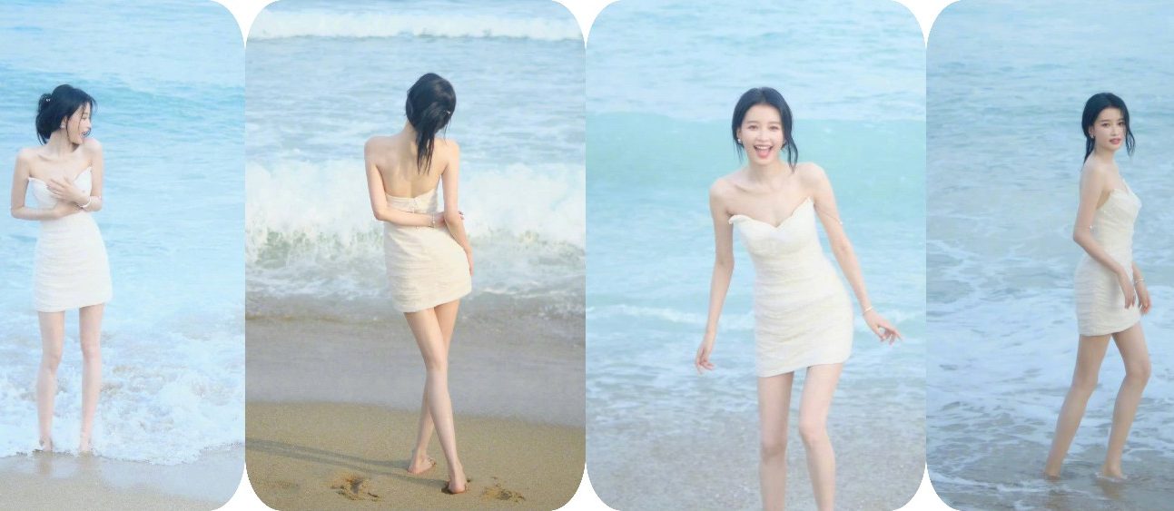 孙怡海边时尚大片