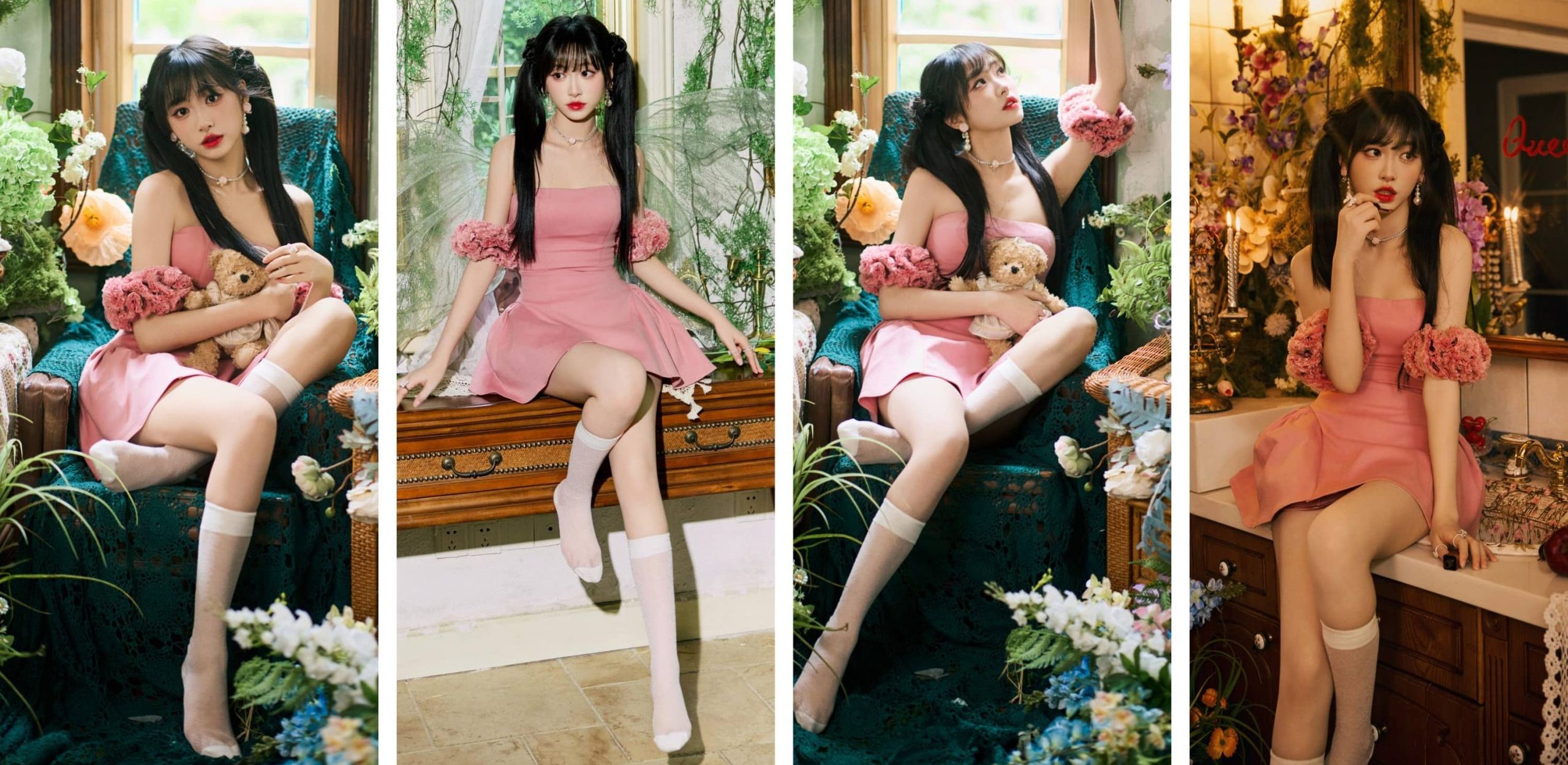 杨肸子，丝袜妆造美图集