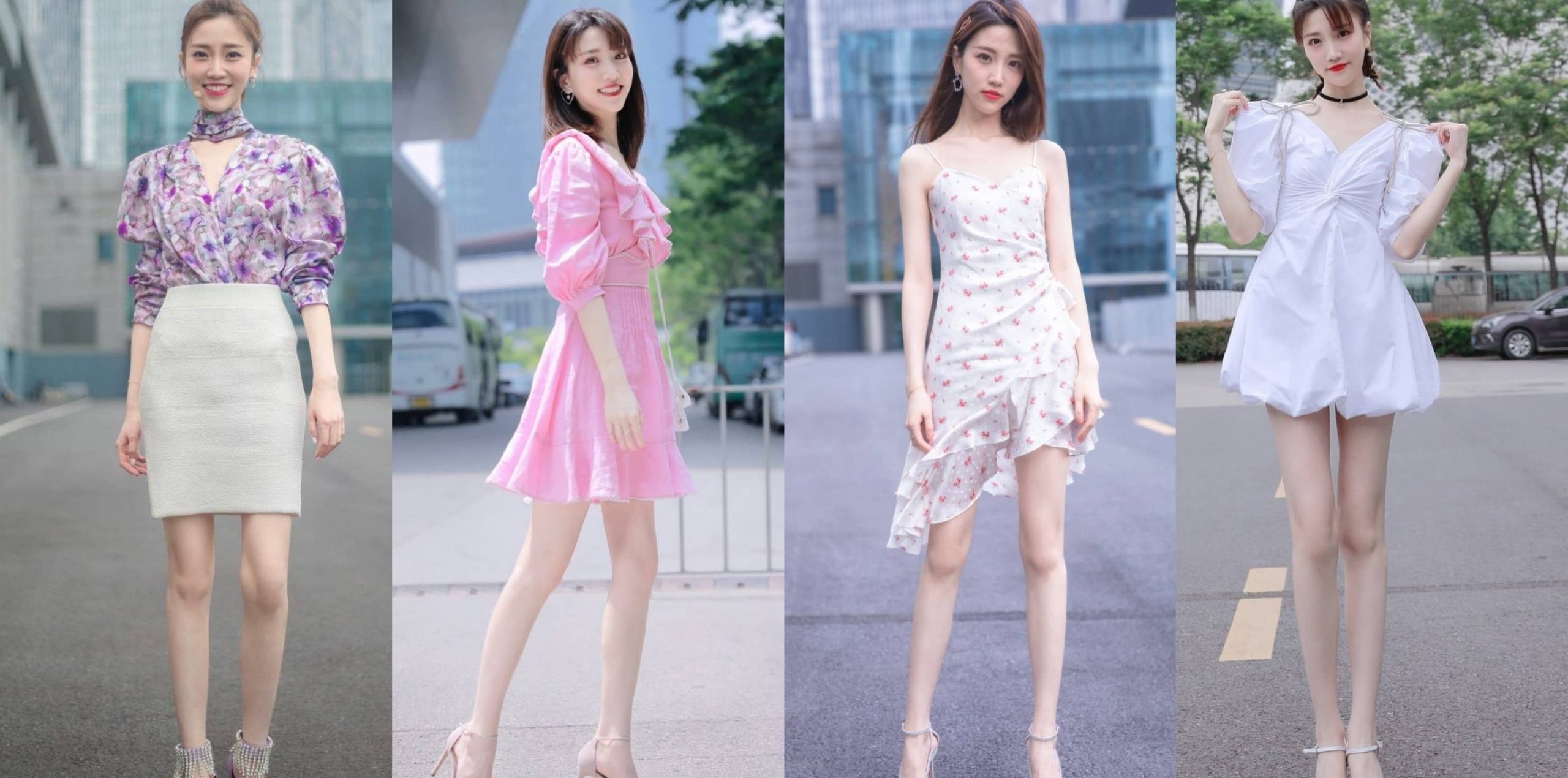 张纯烨穿搭壁纸，主持界的美腿小姐姐