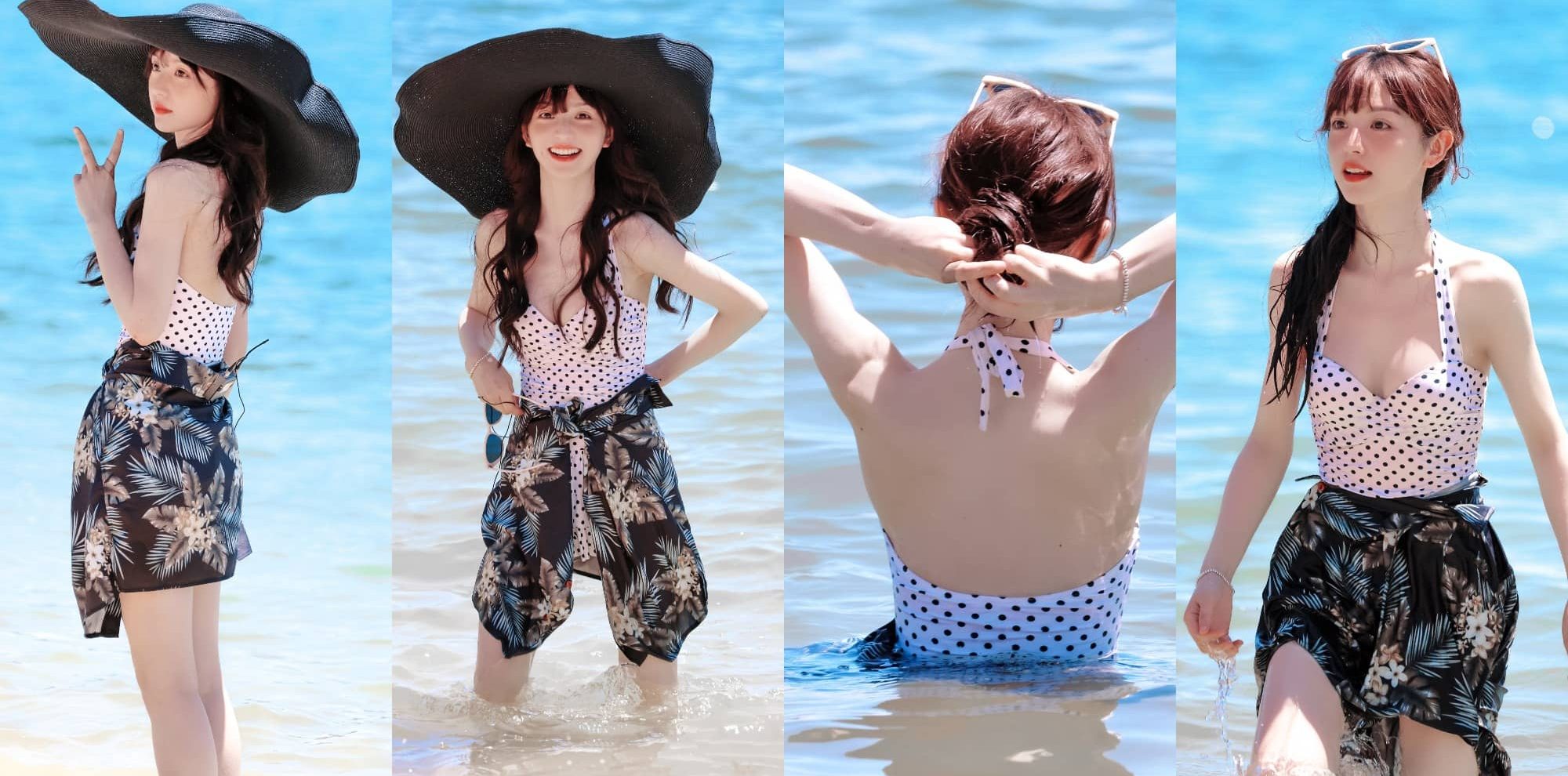 田曦薇壁纸，夏日清凉穿搭，你好小田同学