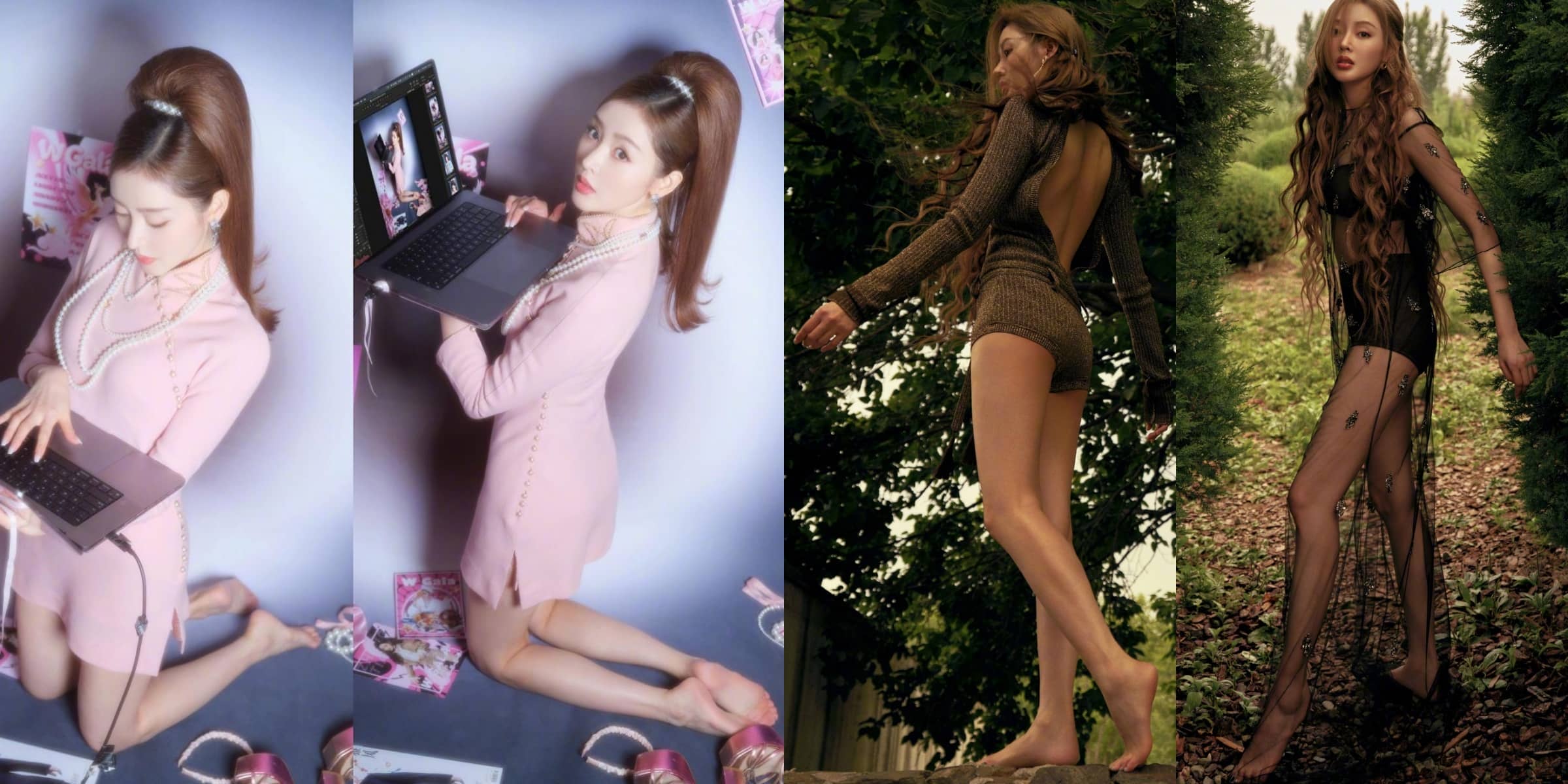 张天爱光脚丫美腿美图集