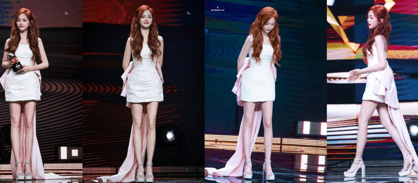 吴宣仪白裙高跟大长腿红毯现场图集