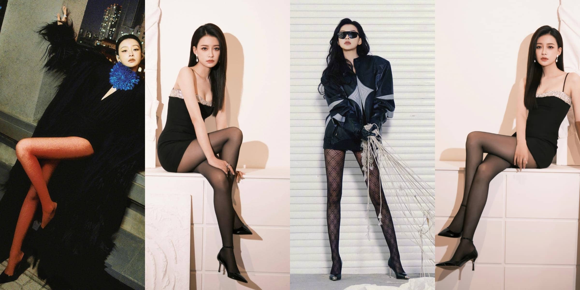 孙怡，丝袜大长腿穿搭精选