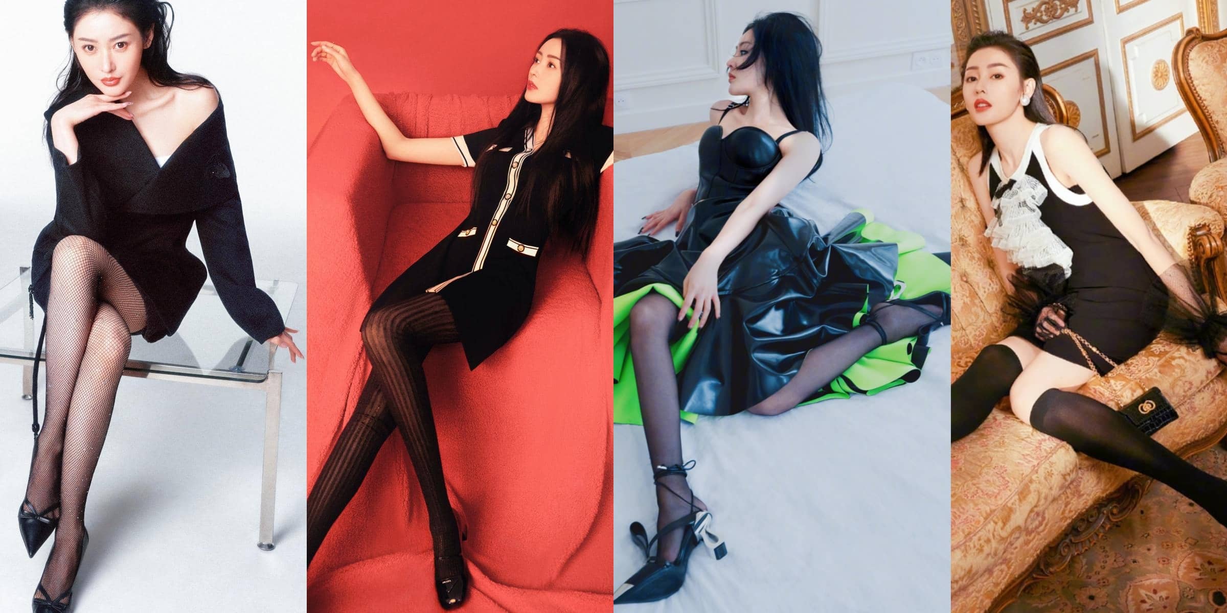 张天爱，丝袜大长腿美图集