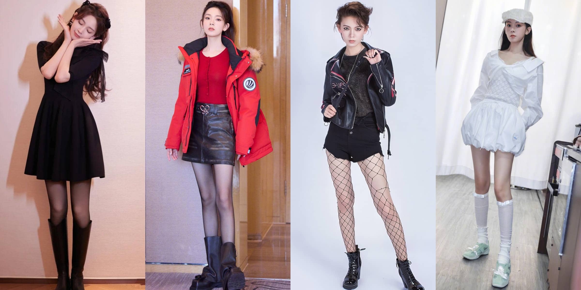 陈瑶壁纸：甜美感丝袜妆造