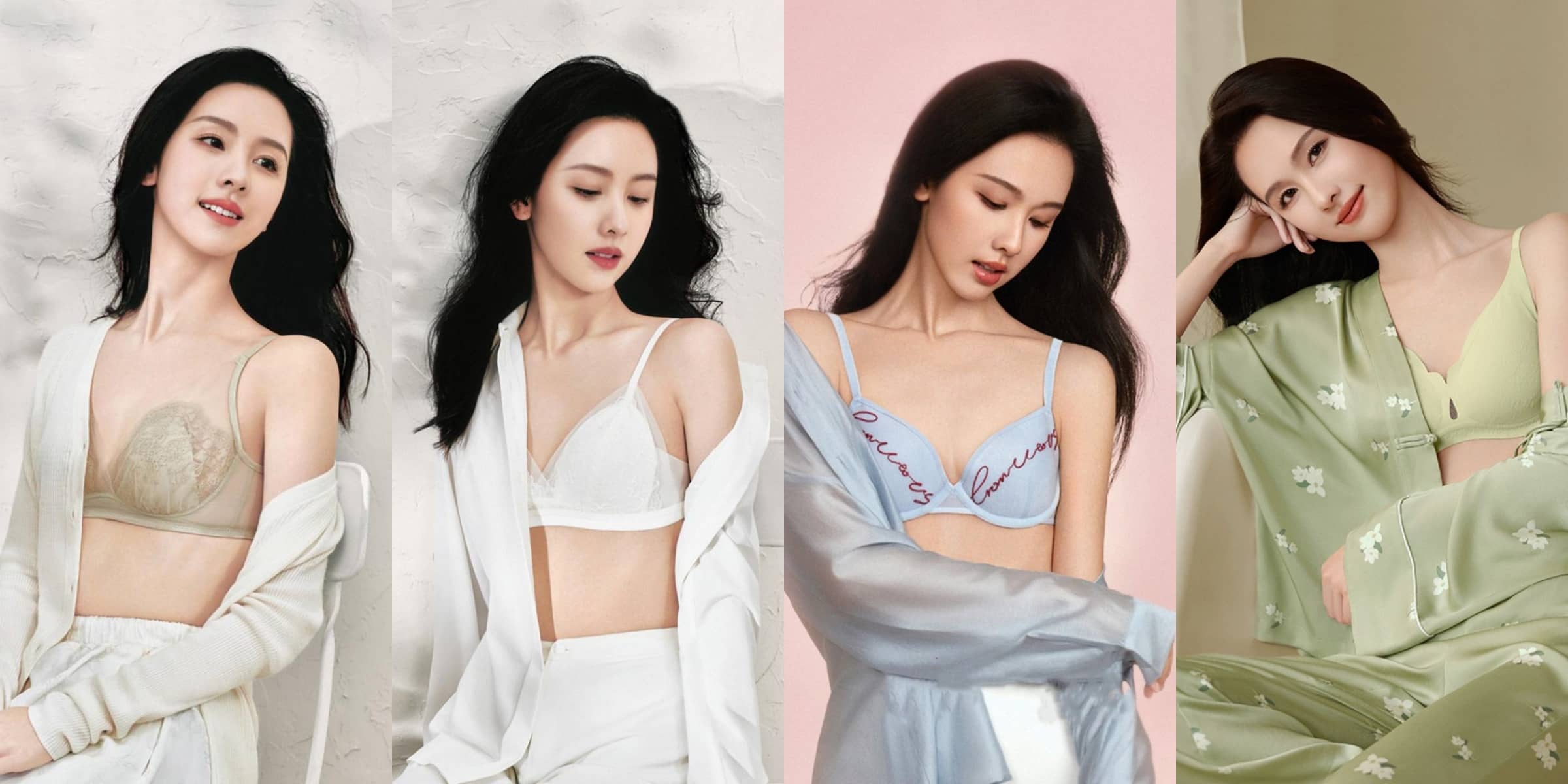 陈都灵国风感内衣代言美图集