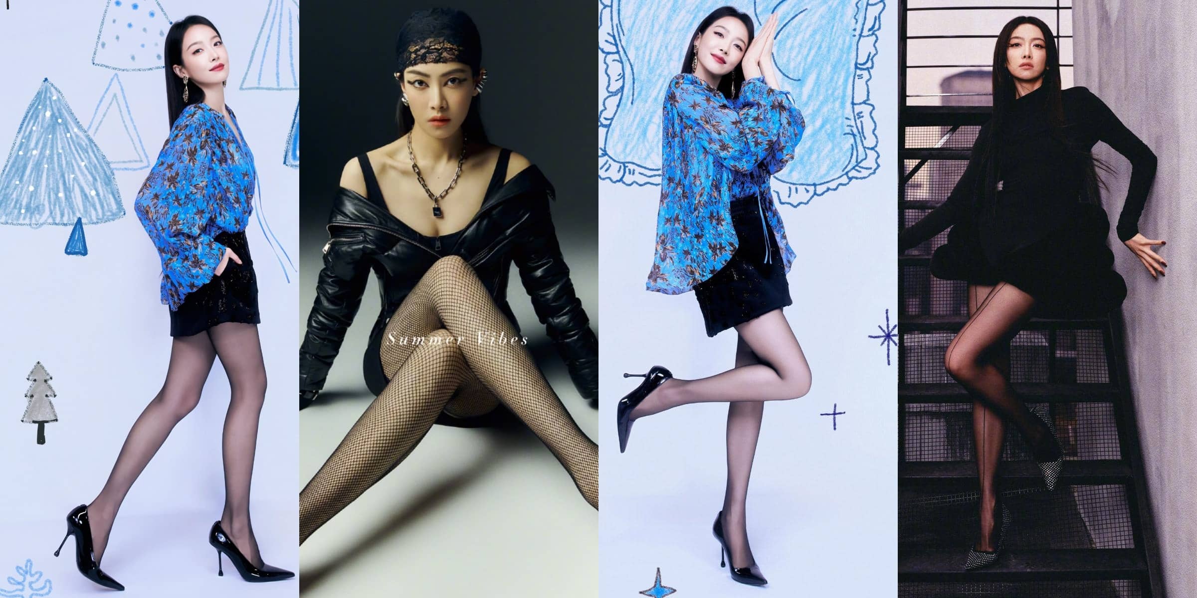 宋茜，好看的丝袜妆造精选