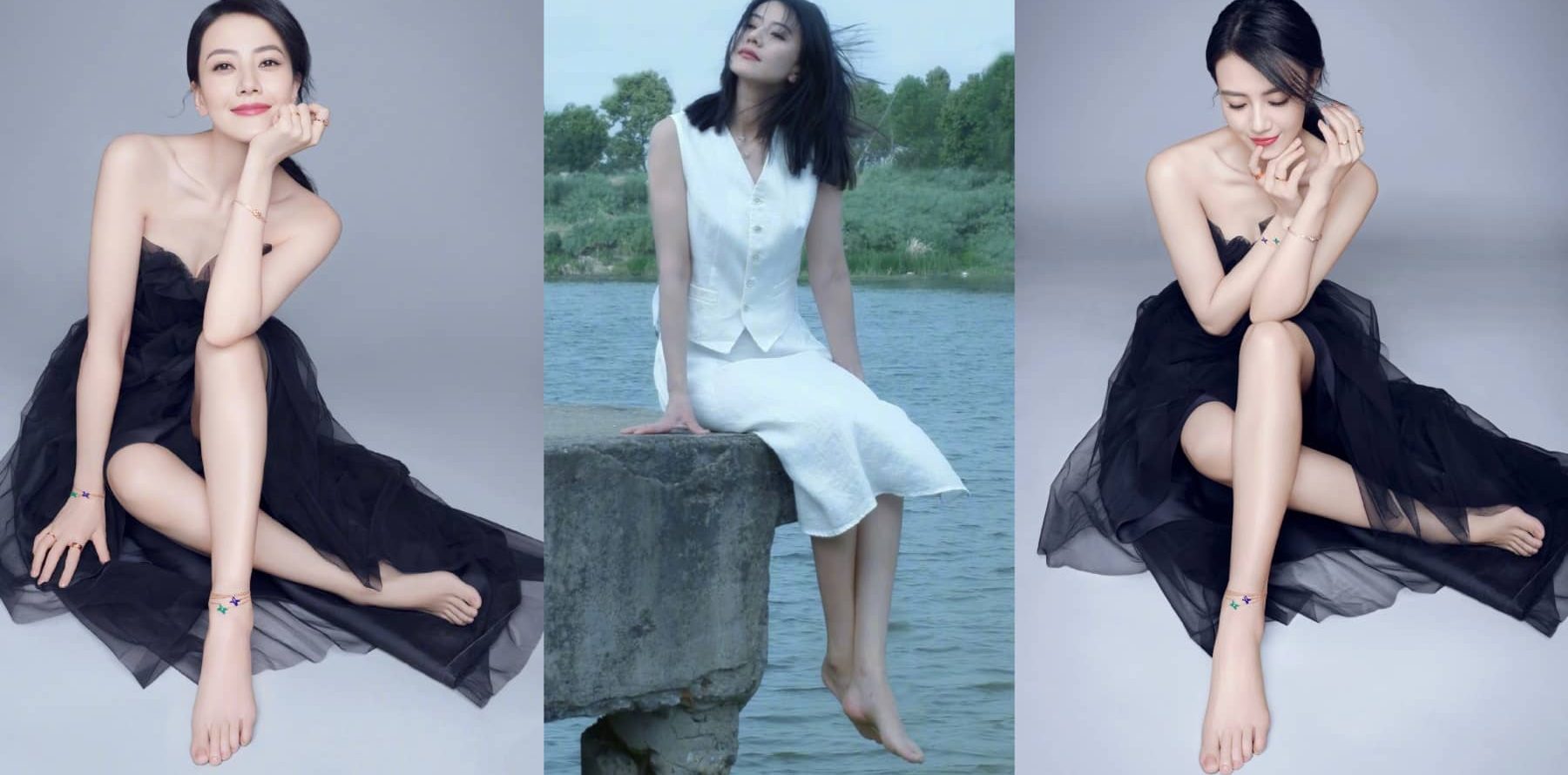 高圆圆穿搭美图集：好优雅柔美的姐姐