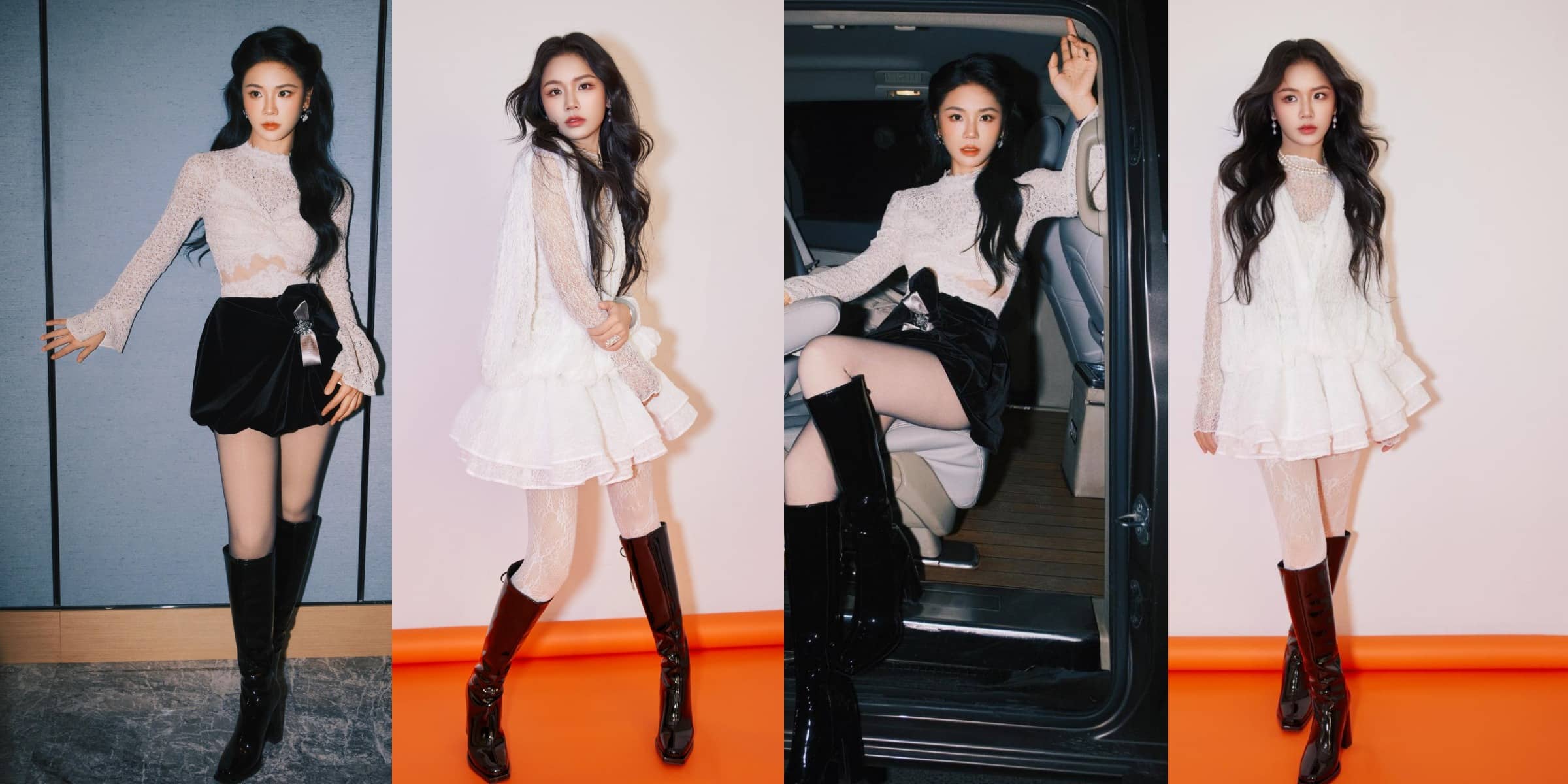 黄英，少见丝袜穿搭写真精选