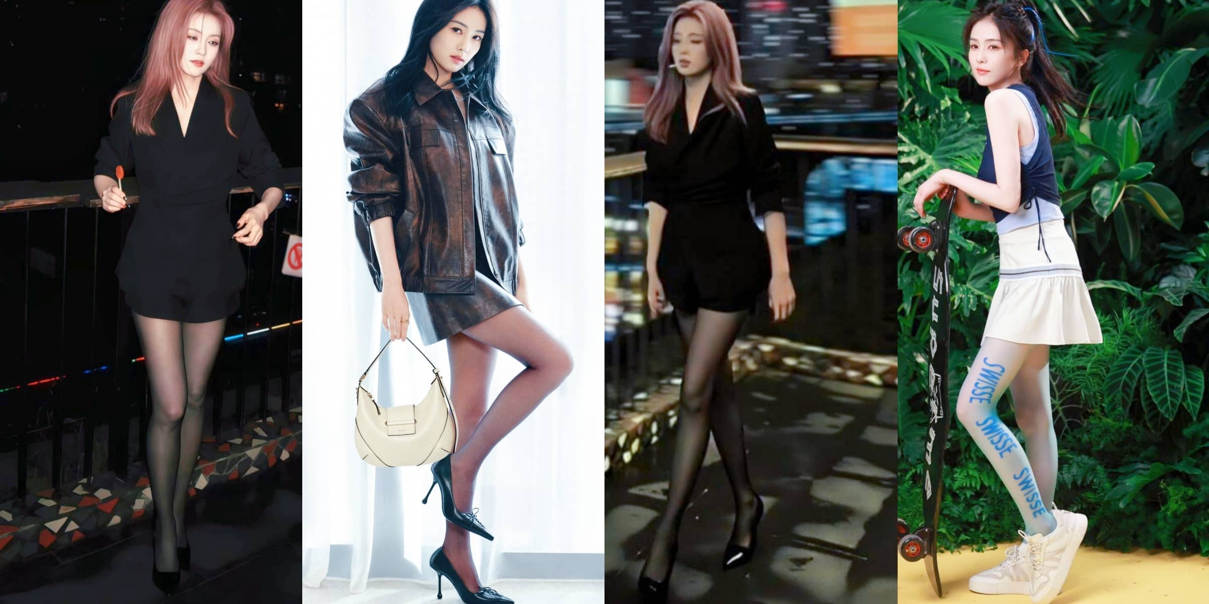 白鹿丝袜妆造精选