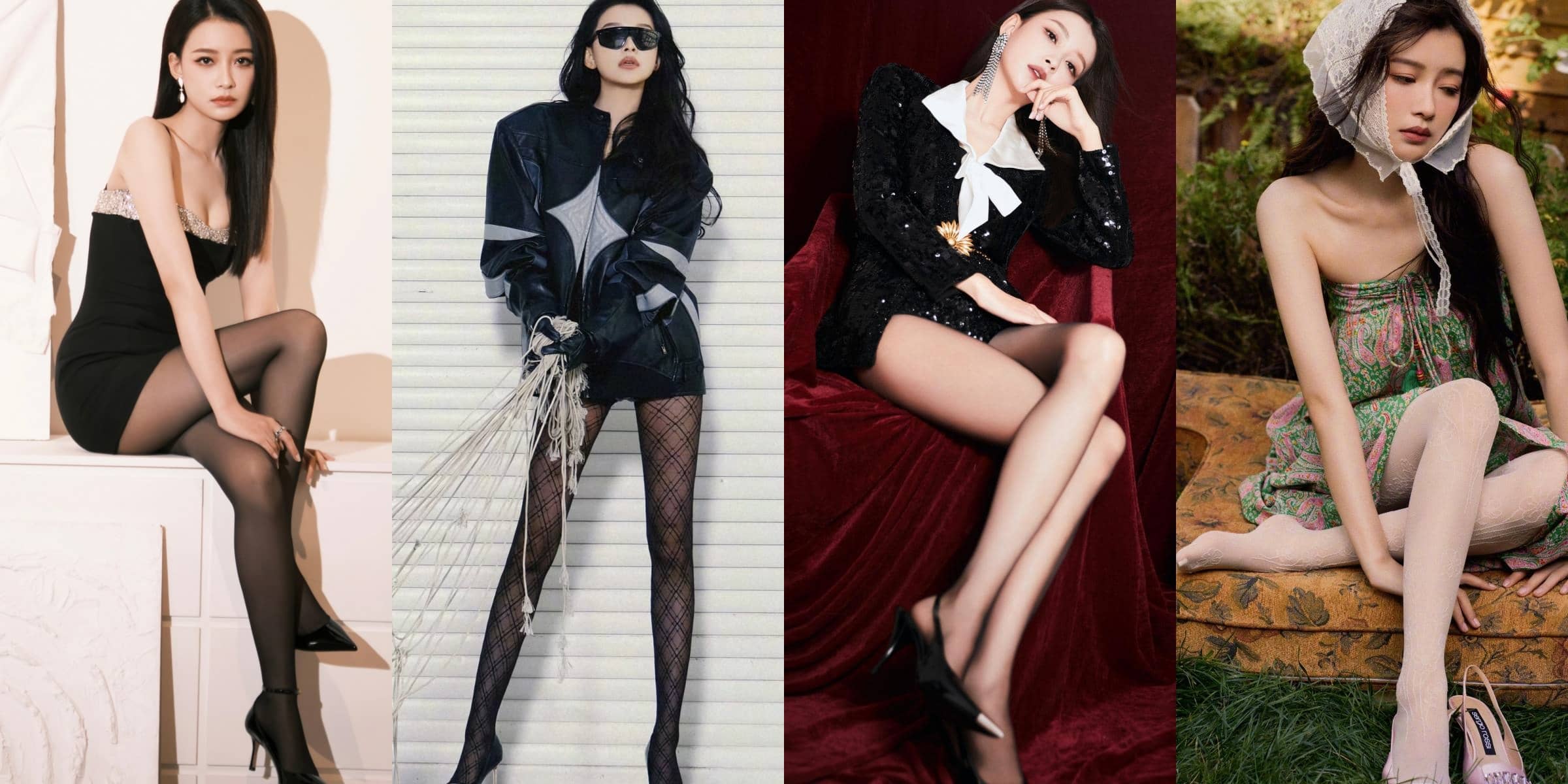 孙怡，时尚丝袜妆造全屏壁纸精选