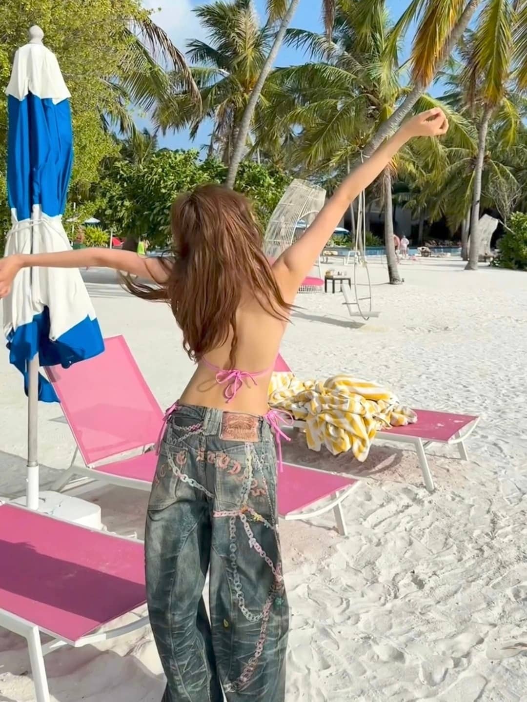 孙怡马尔代夫度假好身材美图集