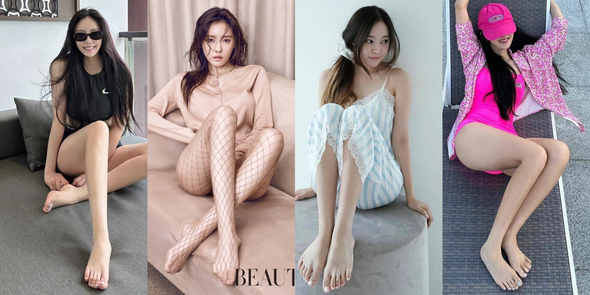 朴孝敏，光脚丫妆造美图集(40图)