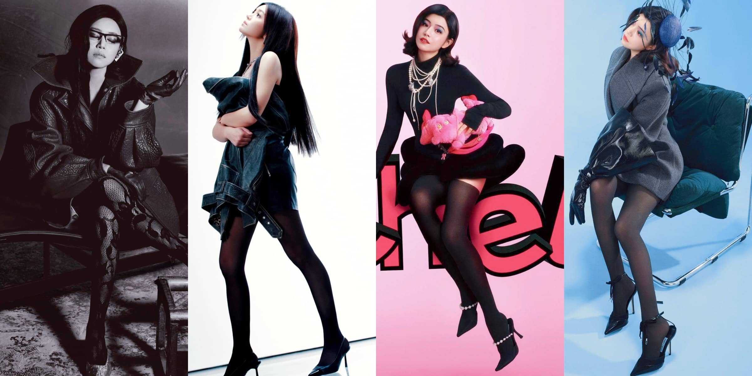 陈妍希壁纸：百变丝袜妆造美图集