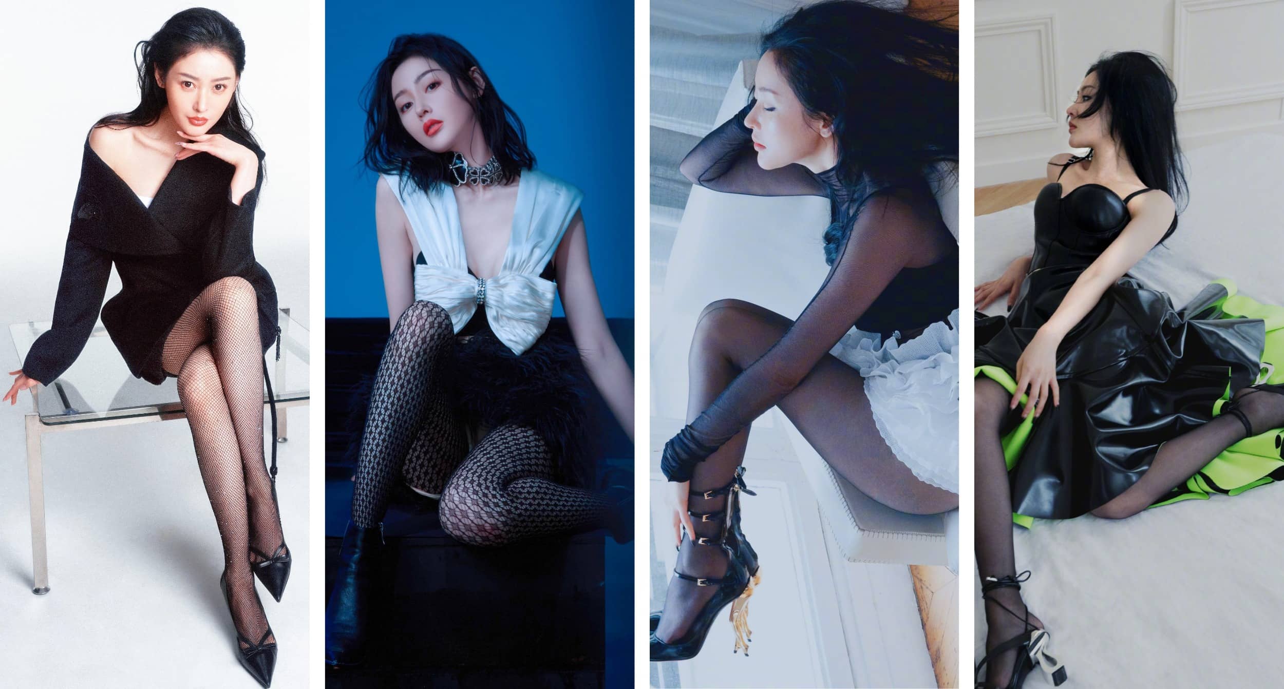 张天爱，好看的丝袜穿搭精选