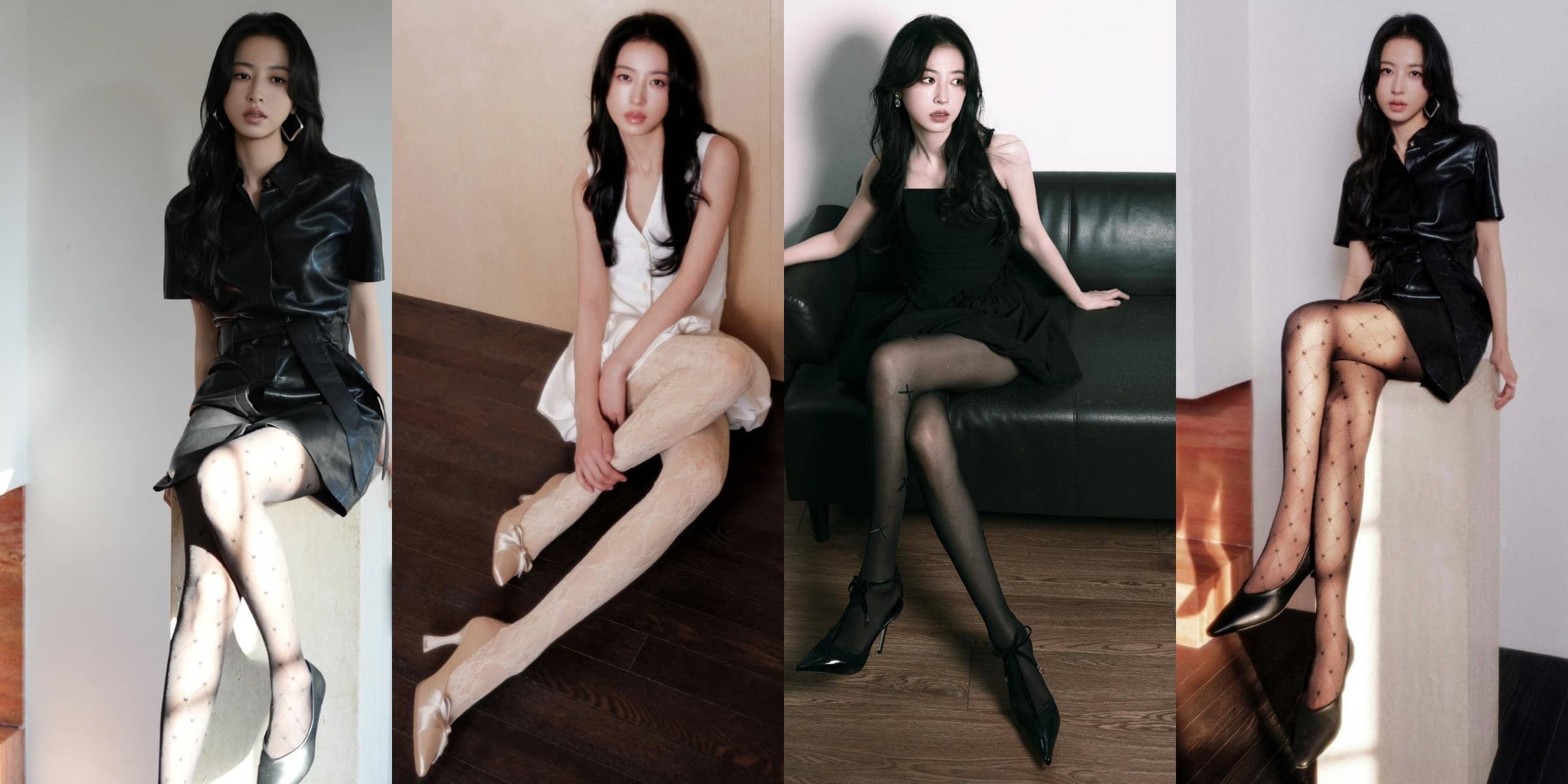 周雨彤，好看的丝袜美腿妆造美图集