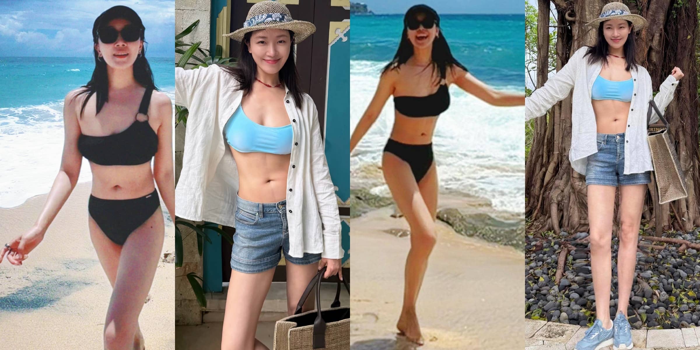 菅纫姿，全新泳装穿搭好身材