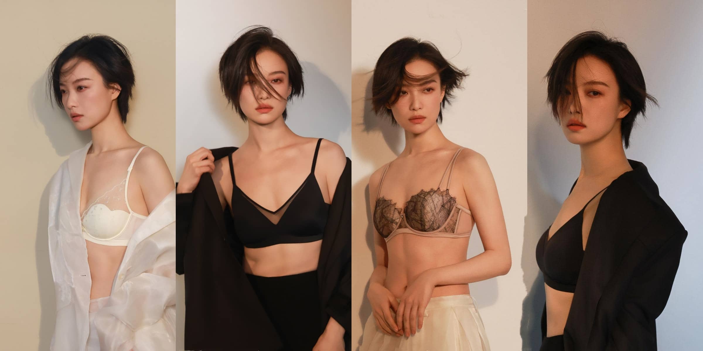 倪妮，最新曼妮芬代言穿搭精选