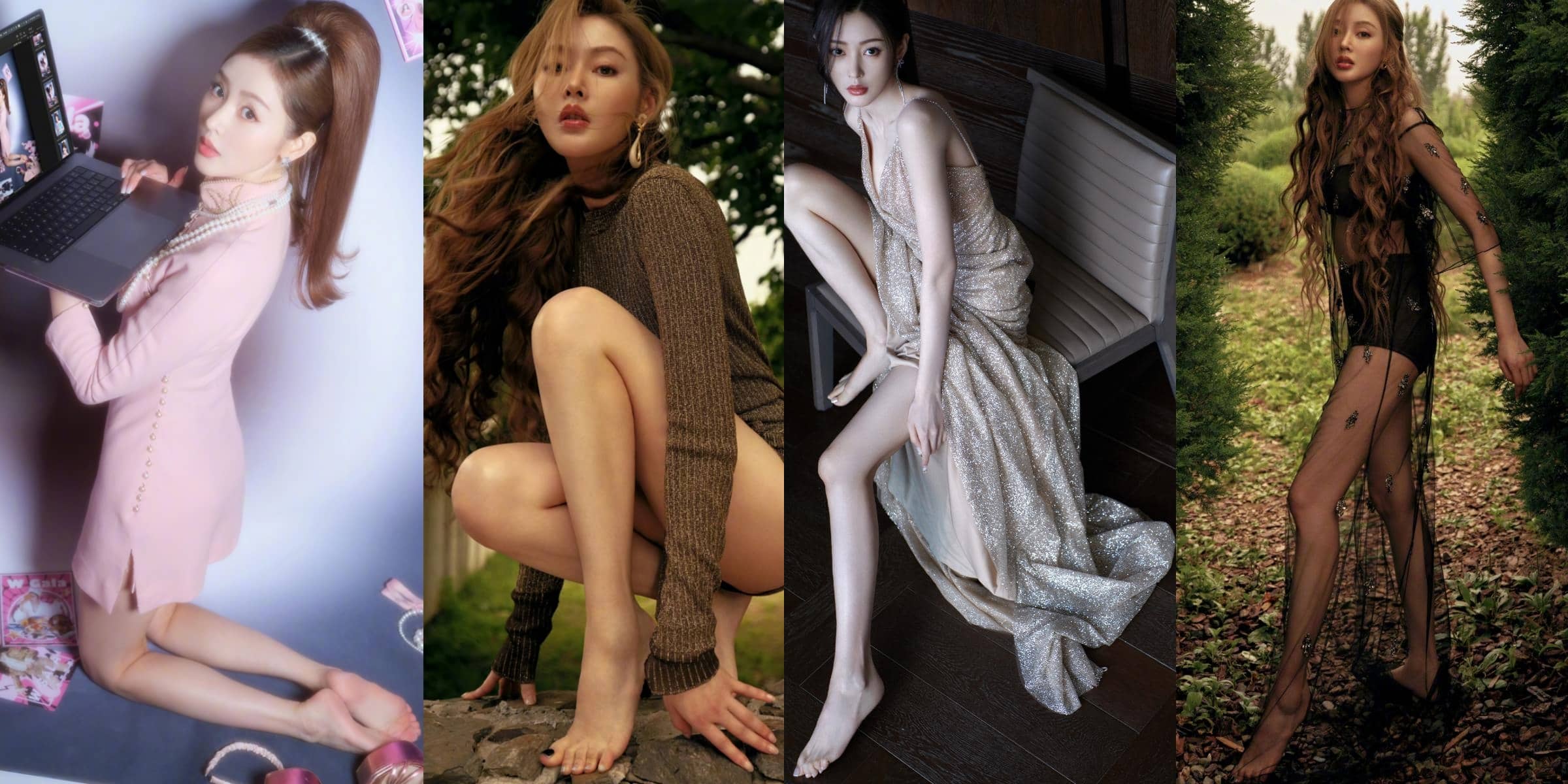 张天爱光脚丫妆造美图集