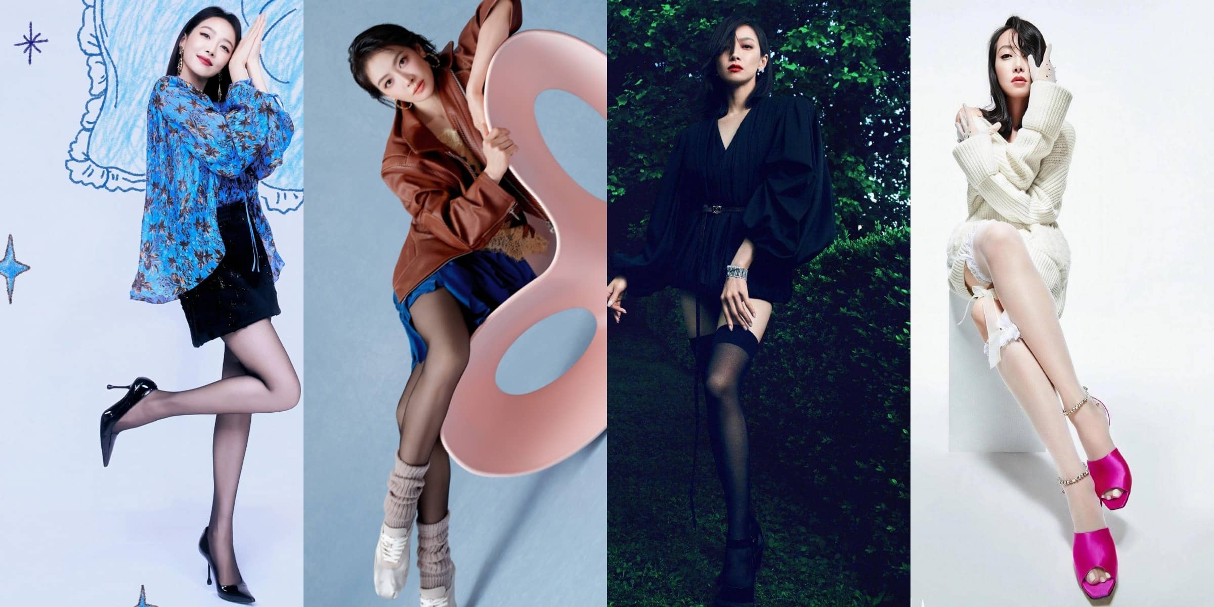 宋茜，好看的丝袜穿搭精选