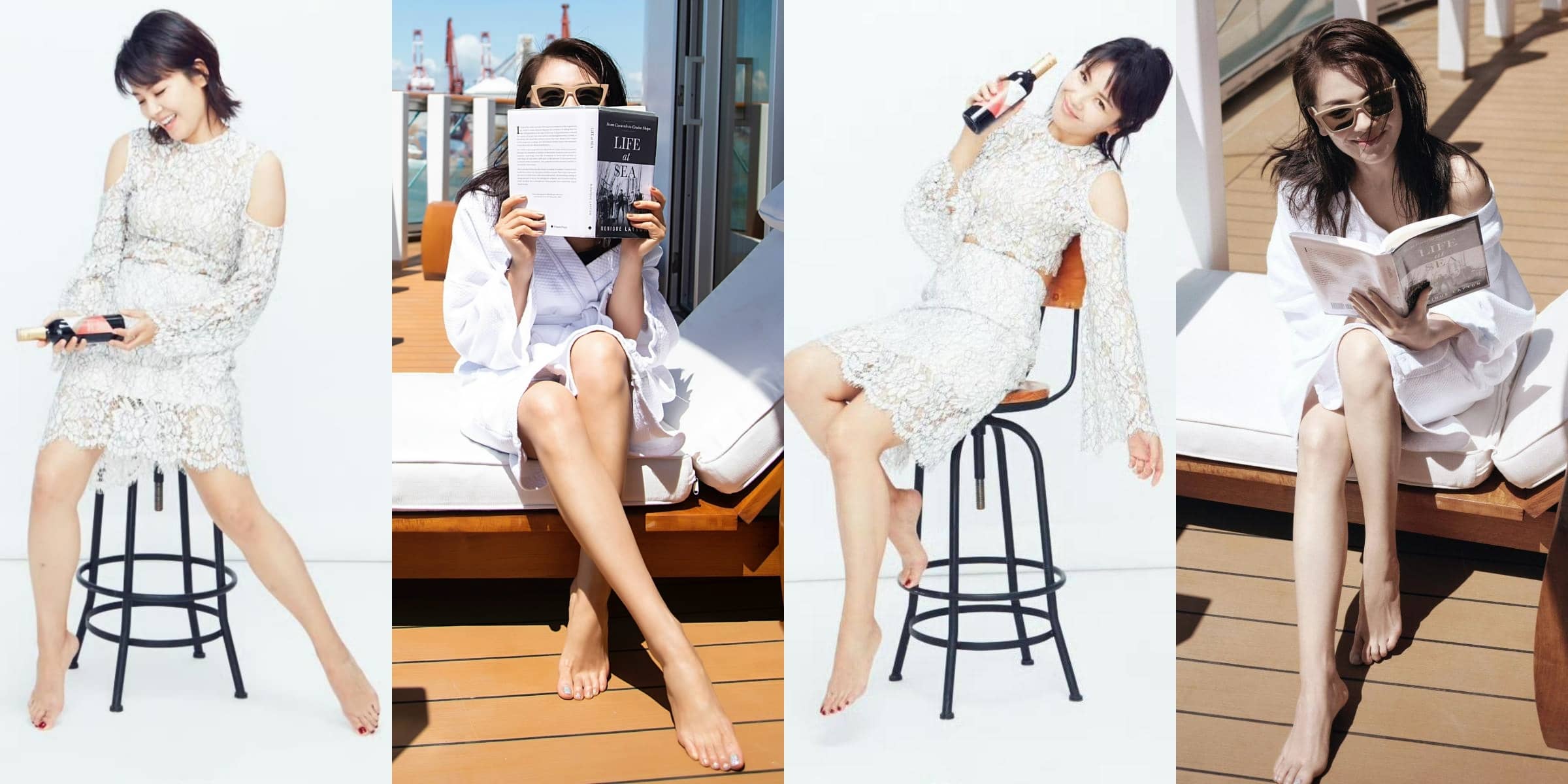 刘涛轻淑穿搭美学：光脚美腿的吸睛法码