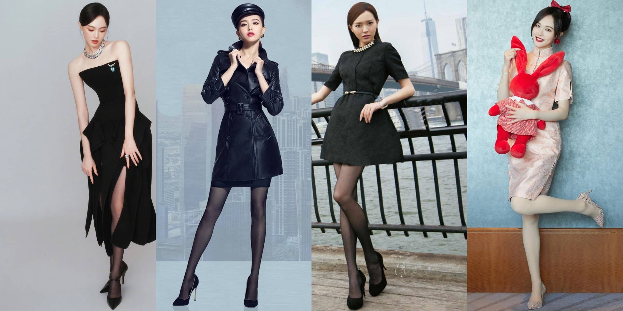 唐嫣｜丝袜妆造大长腿精选