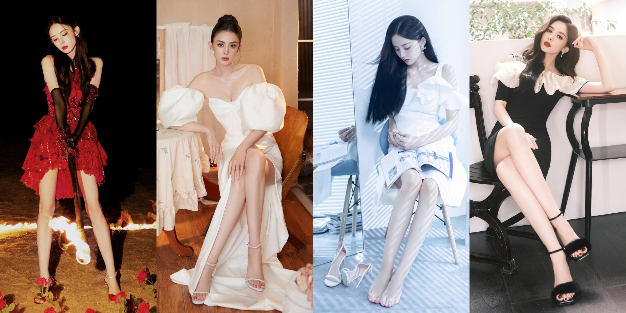 娜扎，一些好看的高跟美腿壁纸