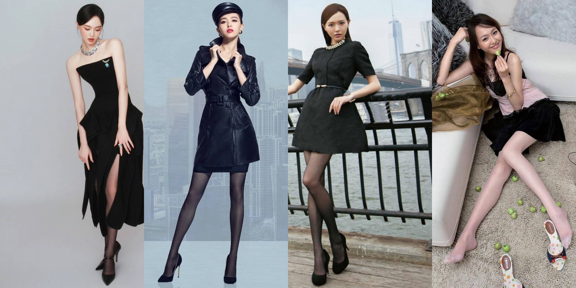 唐嫣｜丝袜妆造大长腿
