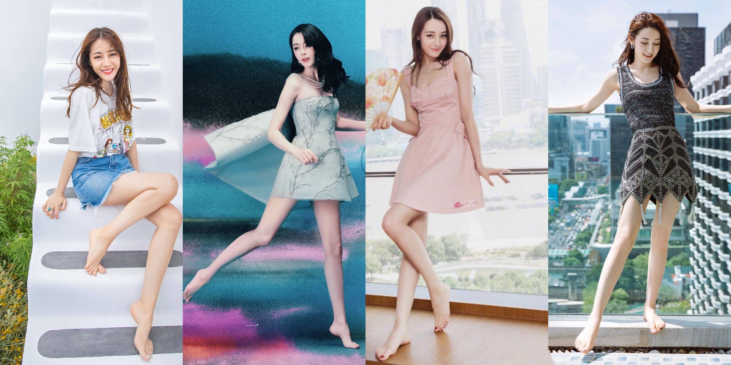 迪丽热巴｜光脚丫美腿写真精选