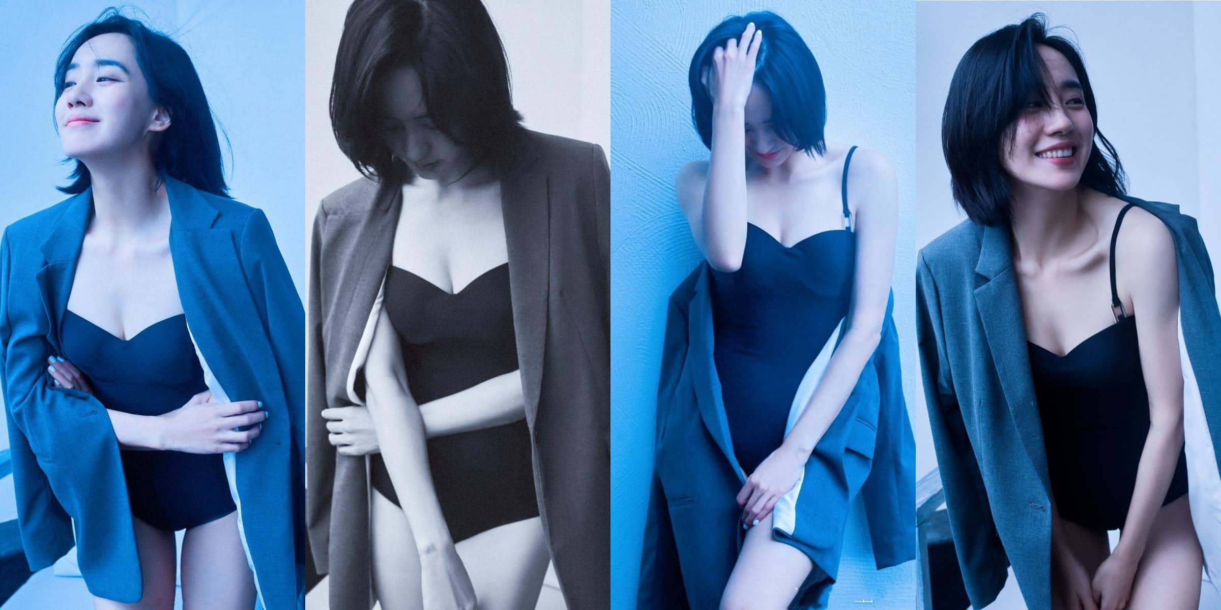 王智：大嫂秋雅，泳衣西装，酷美两相宜