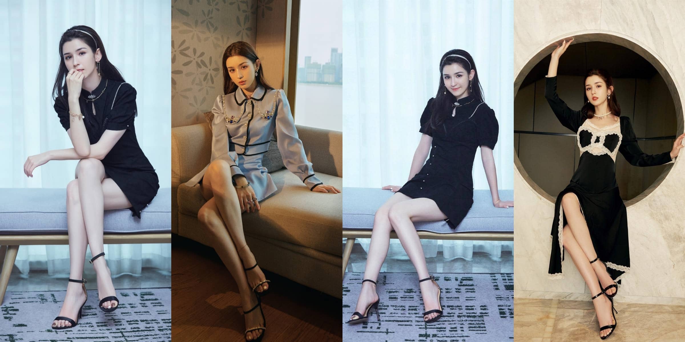 哈妮克孜：高跟大长腿穿搭美学